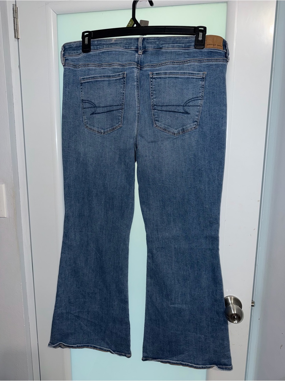 American Eagle Outfitters Light Blue Flare Jeans - Picture 8 of 8